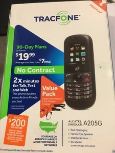Tracfone Alcatel A205G Onetouch Cell Phone - New in Box - Picture 1 of 5