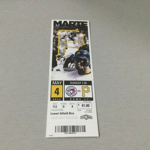 Talón de boleto de Piratas 2014 5/4/14 vs Blue Jays ~ debut en MLB Marcus Stroman - Imagen 1 de 1