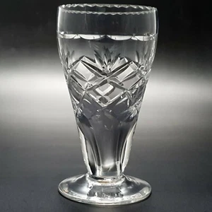 Vintage Lead Crystal Vase Cut Glass Bud Posies Clear Handmade Decorative - Picture 1 of 10