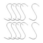 3.94" Meat Hooks, 0.12" Thick Stainless Steel S-Hook Meat Processing 10Pcs