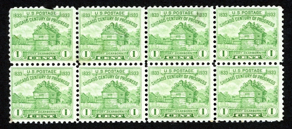 Stamps United States, Scott # 728 Mint NH block of eight - Image 1 of 1