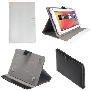 PROTECTIVE COVER LEATHER CASE FOLDING UNIVERSAL FOR TABLET 7 "- 10.1" INCH - Picture 1 of 11
