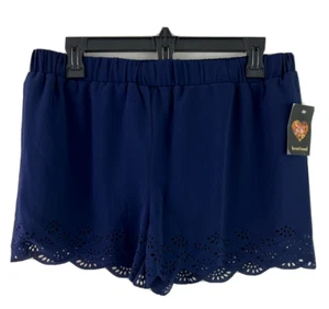Heart Sould Women's Blue Short Size Medium - Picture 1 of 4