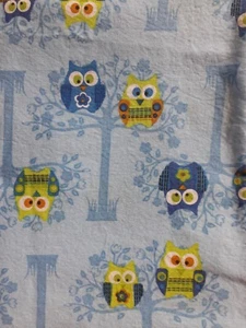 Sentados Pretty Búhos Material Resortes de Tela Productos Creativos 61 1/2"" x 40"" Azul - Imagen 1 de 2