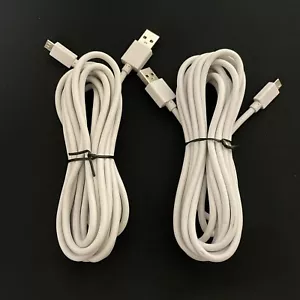 2X POWER A Charging Cable Connection Micro USB Cable Xbox one controller 10ft - Picture 1 of 5