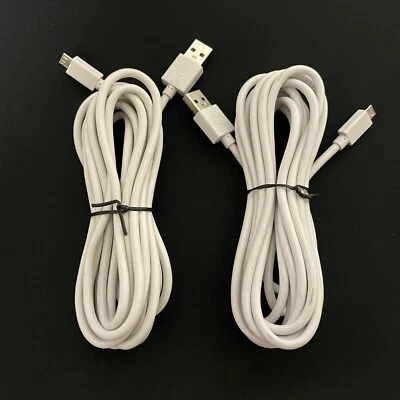 2X POWER A Charging Cable Connection Micro USB Cable Xbox one controller 10ft - Image 1 of 4