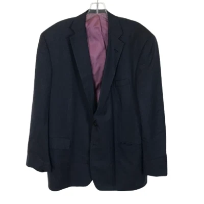 Мужской размер 47 обычный 47R Holland Sherry Bue чисто шерсти две пуговицы блейзер куртка - Изображение 1 из 4