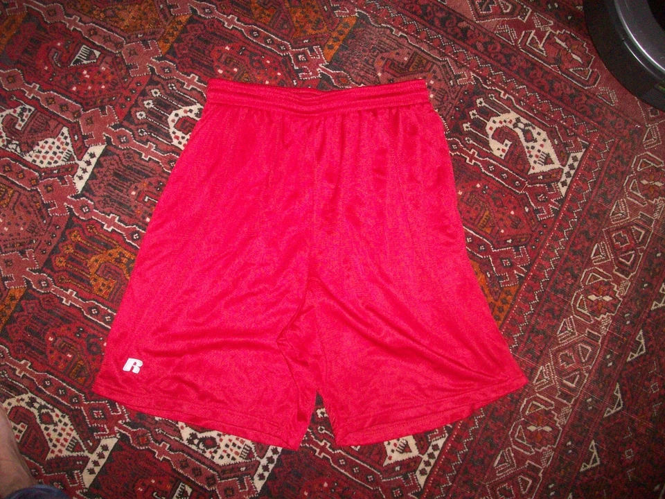 Pantalones cortos deportivos de baloncesto Russell para niños con cintura elástica S (aprox. 25" cintura) Foto 1 de 4