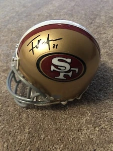 NFL San Francisco 49ers Frank Gore #21 Signed Riddell Mini Helmet PSA COA - Picture 1 of 5