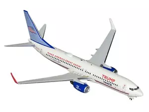 Boeing 737-800 Commercial Aircraft "Trump-Vance Campaign" (N917XA) White with Bl - Picture 1 of 3