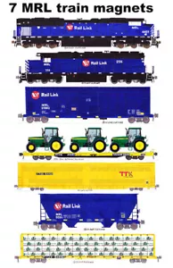 Montana Rail Link Tren de Mercancía General 7 imanes Andy Fletcher - Imagen 1 de 1