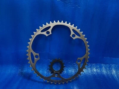 Shimano Dura Ace FC-7710 52T 1/8" NJS Chainring + SunTour NJS 14T 1/8" Cog Track - Image 1 of 4