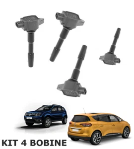 KIT 4 ZÜNDSPULEN FÜR SCENIC IV DACIA DOKKER DUSTER NISSAN JUKE F15 NOTE V - Bild 1 von 5