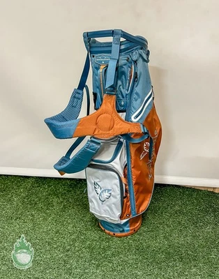 Used Sun Mountain Threes LS Kukui ula Stand/Carry Blue/Light Brown Golf Bag - Image 1 of 4