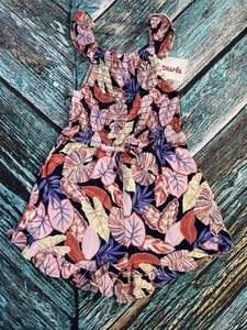 NWT Vince Camuto Girls Floral Pull-On Shorts Jumpsuit 5 A21 - Picture 1 of 4