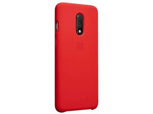 Funda - OnePlus 7, Silicona, Rojo - Imagen 1 de 3