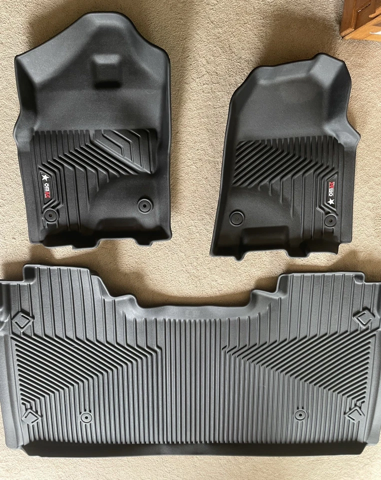 Alfombrillas personalizadas Dodge Ram V 1500 Limited 2019-2023 doble cabina para todo tipo de clima Texan Foto 1 de 4