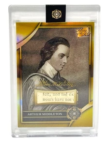 2025 PIEZAS DEL PASADO RELIQUIA DE ARTHUR MIDDLETON LA REVOLUCIÓN AMERICANA 1776 - Imagen 1 de 3