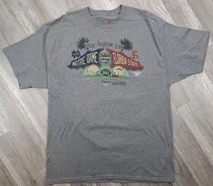 Vintage FSU Florida State vs Notre Dame Collision T-Shirt Zitrusschale Fußball Herren 2XL - Bild 1 von 4