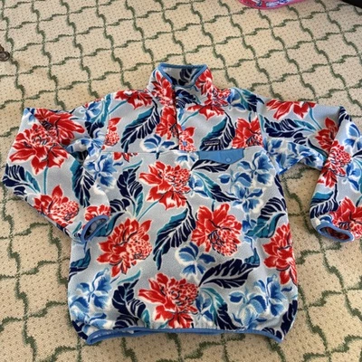 Patagonia Synchilla Snap T polar floral manoa anochecer hibisco grande para mujer’s Foto 1 de 4