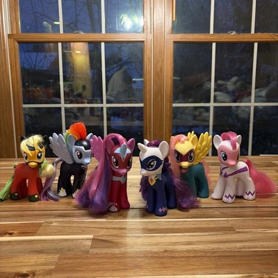 Juego completo de 6 cepillables Hasbro G4 My Little Pony Power Ponies Foto 1 de 4