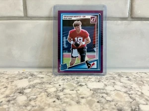 2025 Donruss FB - Purple Press Proof  Rated Rookie - Graham Mertz Texans # 347 - Picture 1 of 2