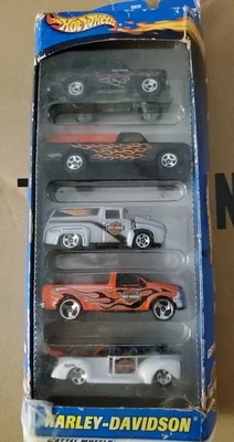 Paquete de regalo Hot Wheels Harley Davidson metal fundido a presión #50030/2000 paquete de 5 Foto 1 de 2