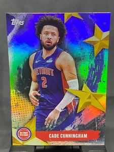 2025-25 Topps Basketball Cade Cunningham Stars Of The NBA Rainbow Foil  - Picture 1 of 2