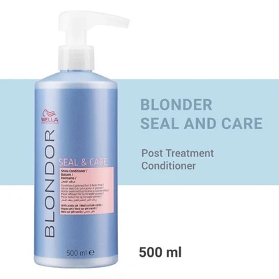 Wella Blondor Seal and Care 500ml Post Bleach Conditioner Next Day Delivery - Image 1 of 3