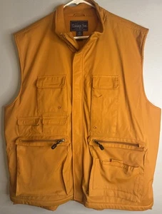 Common Man Dale Waters Hunting Fishing Orange Vest Size XL, Pockets - Bild 1 von 11