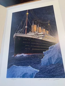 Ben Richmond Maiden Voyage Titanic 584 of 1300 Hand Signed Lithograph 29x20 - Picture 1 of 13