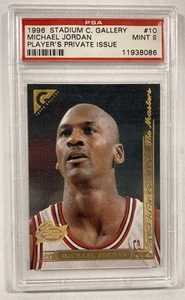 1996 Stadium Club Gallery Players Private Issue #10 Michael Jordan PSA 9 - Picture 1 of 3