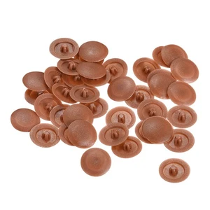 Schrauben Kappe Abdeckungen, 40 Stück 12x3 mm Abdeckung für Kreuzschlitz Rot Braun - Bild 1 von 5
