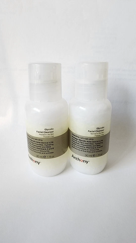 Limpiador facial glicólico Anthony para hombres, lavado facial hidratante exfoliante diario Foto 1 de 4