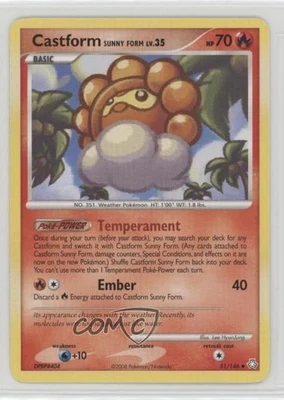 Castform Pokémon Diamond & Pearl Legends Awakened #51 2008 - Image 1 of 2