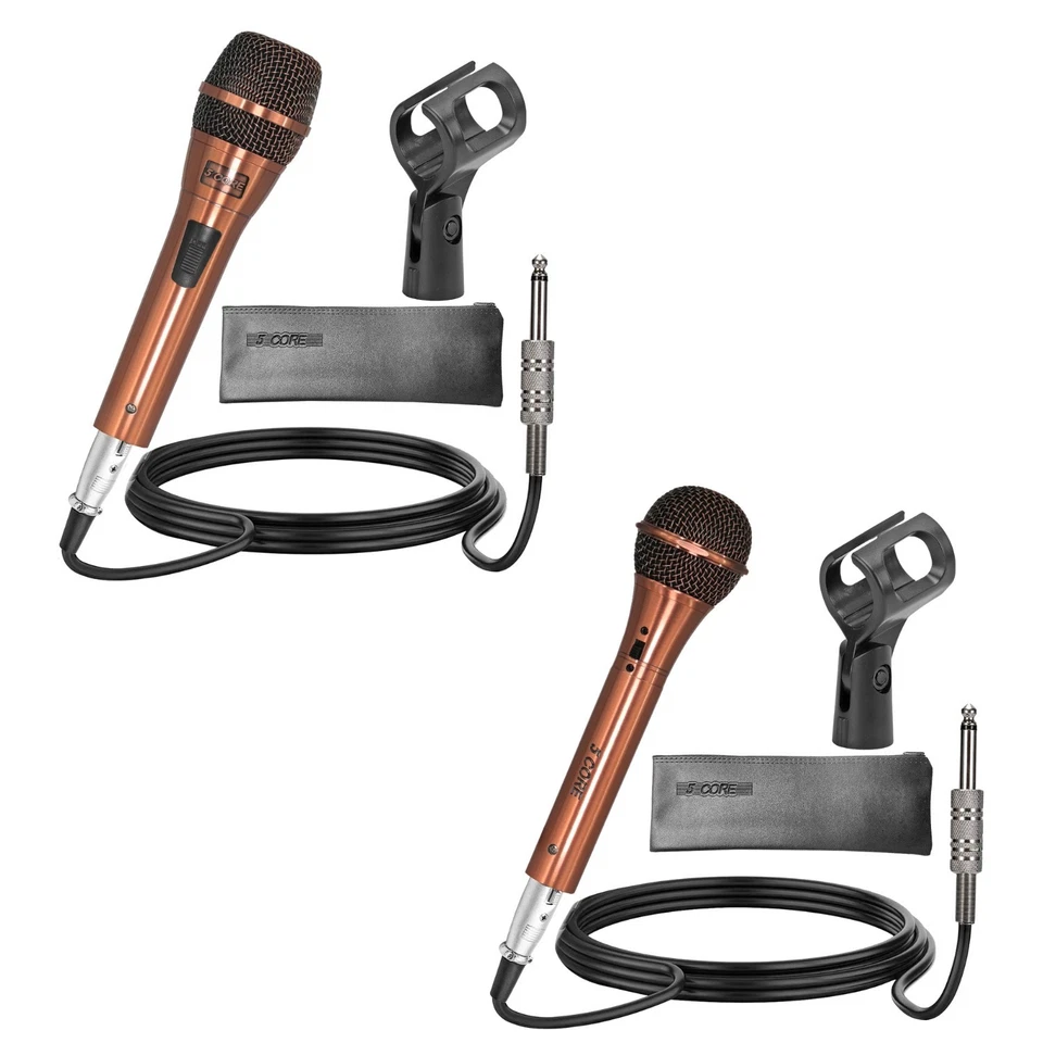 5Core Microphone Dynamic Cardioid Handheld XLR Wired Vocal Karaoke Mic - Image 1 of 1