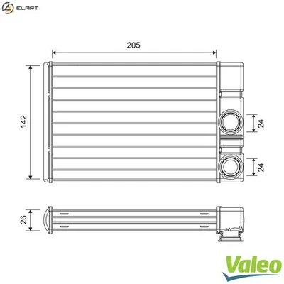 HEAT EXCHANGER INTERIOR HEATING 811513 FOR HOLDEN VAUXHALL MERIVA/Mk/II  OPEL - Image 1 of 4
