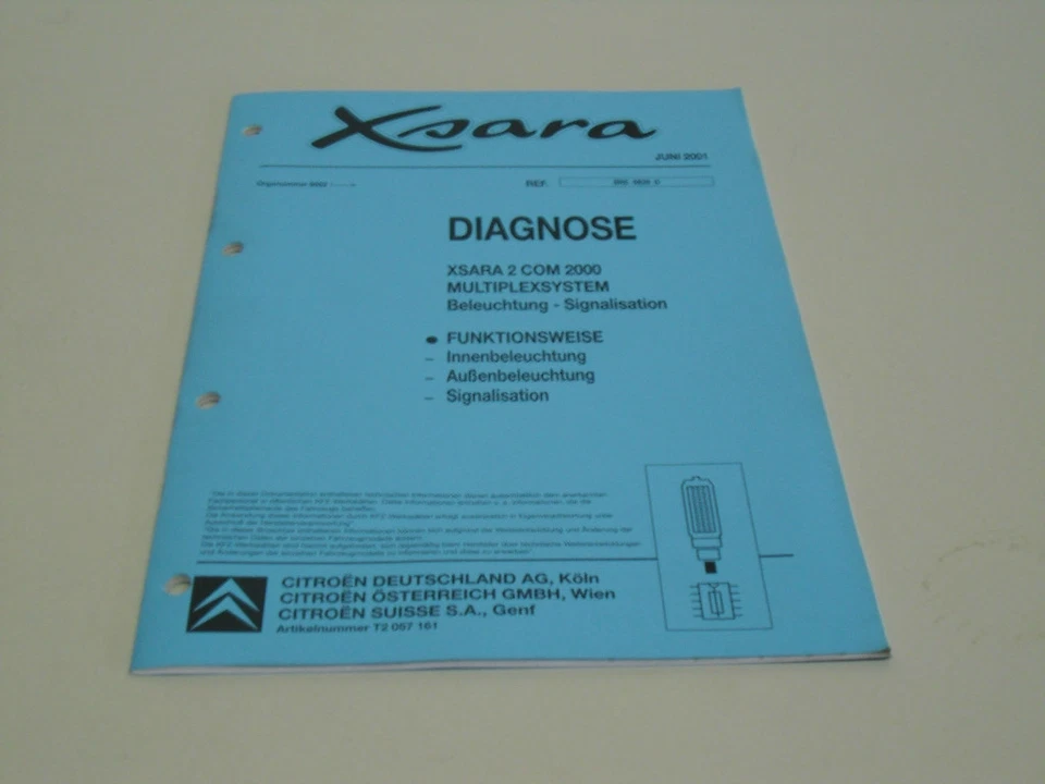 Manual de Taller Citroën Xsara II Com 2000 Multiplexsystem 06/2001 - Imagen 1 de 1