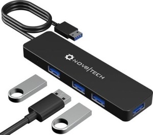 NOV8Tech 4-Port USB 3.0 Hub Splitter