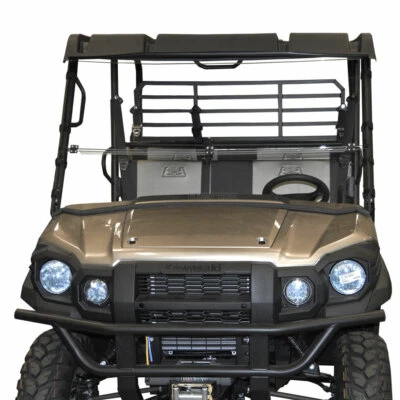 Clearly Tough Kawasaki Mule Pro FX, FXT /DX, DXT, FXR Full Folding Windshield Foto 1 de 4
