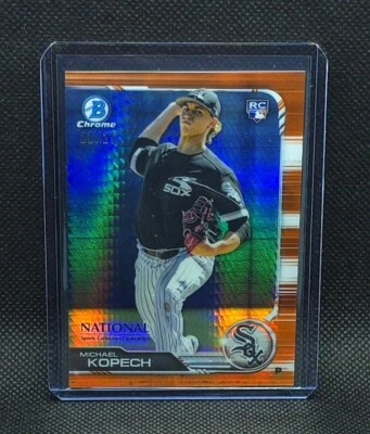 2019 Bowman Chrome MICHAEL KOPECH Orange Refractor /25 RC National Convention - Image 1 of 2