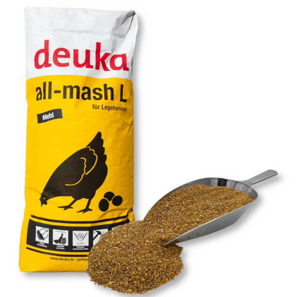deuka 25kg All-mash Legemehl mit Körnern Alleinfuttermittel für Legehennen