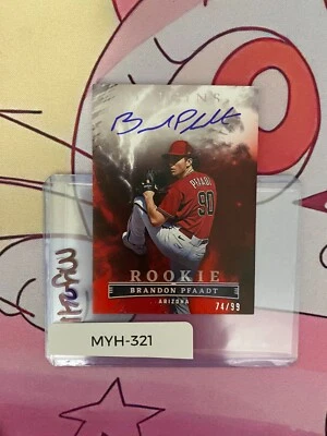 BRANDOM PFAADT 2023 PANINI CHRONICLES #OPSBP ORIGINS ROOKIE AUTO RED /99 - Image 1 of 2