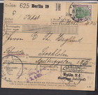HA097/ Paketkarte 8marken-Frankatur oo Berlin 1921 -- Schweden