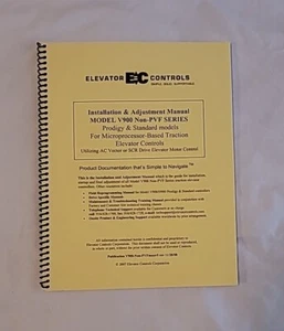 EC Elevator Controls Manual 2008 Non-PVF Series Model V900 (GR1) - Picture 1 of 5