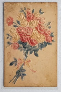 Vintage Flowered Greetings Postcard - Picture 1 of 3
