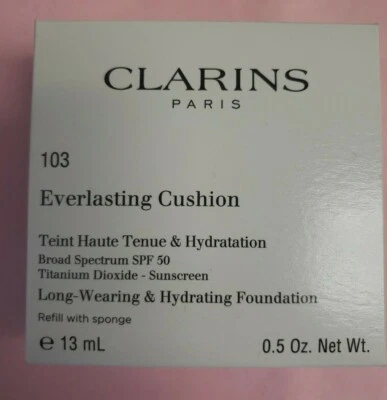 Base de maquillaje Clarins Everlasting Cushion FPS 50 con esponja sellada Foto 1 de 4