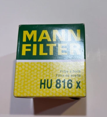 MANN Oil FIlter HU816x BMW 07-17 1,3,5,6,7,X1,X3,X5,X6,Z4 - Image 1 of 4