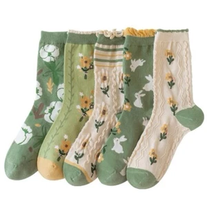 Cotton Women Socks 5 Pairs of Women Socks Socks gor Holiday Season Women Socks - Picture 1 of 7