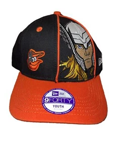 Baltimore Orioles MLB New Era Youth Marvel 9Forty Strap-back Adjustable Cap - Picture 1 of 8